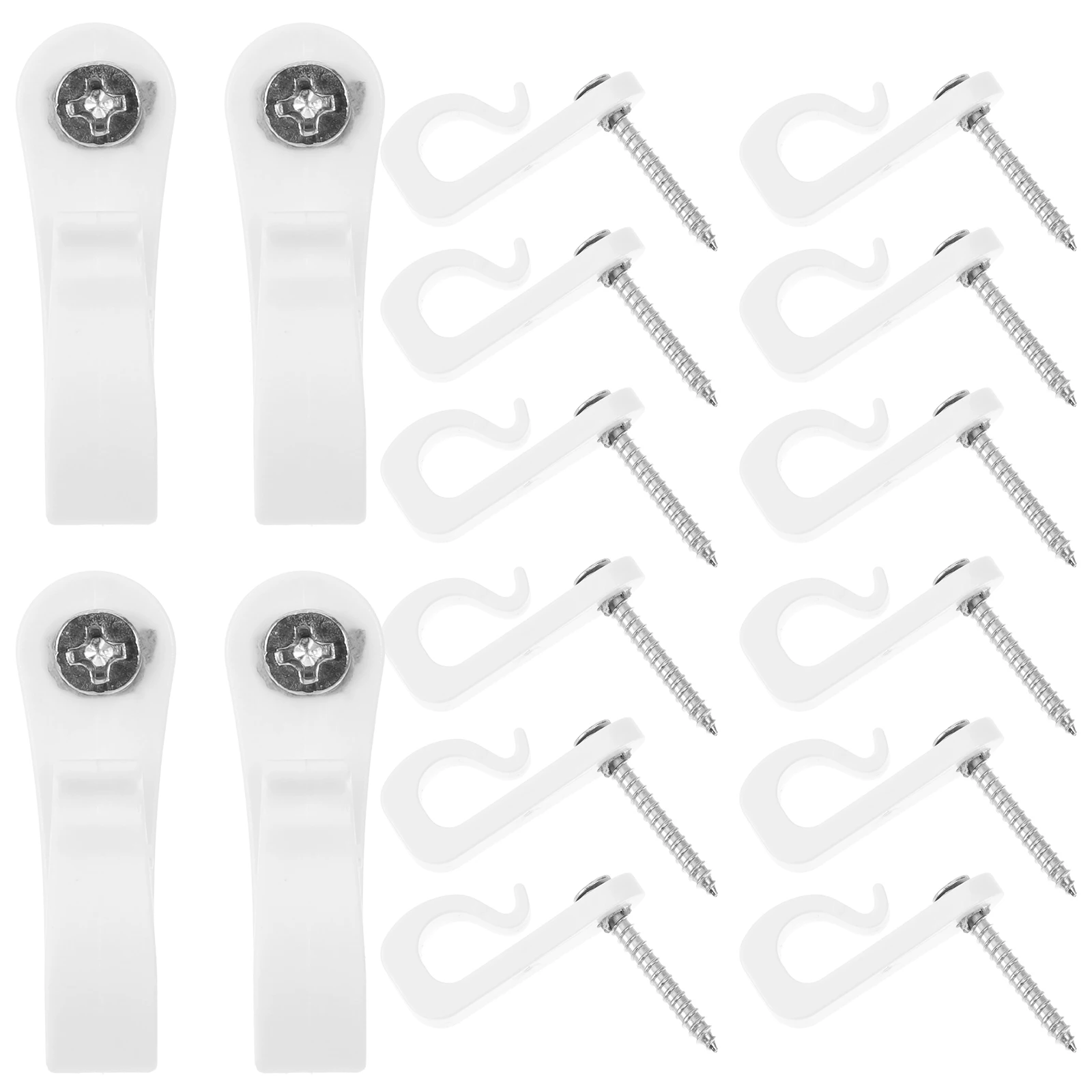 

20 Sets Indoor Hook Lamp Wire Clip Outdoor Light Hooks Lighting Hidden Hanging Screw for