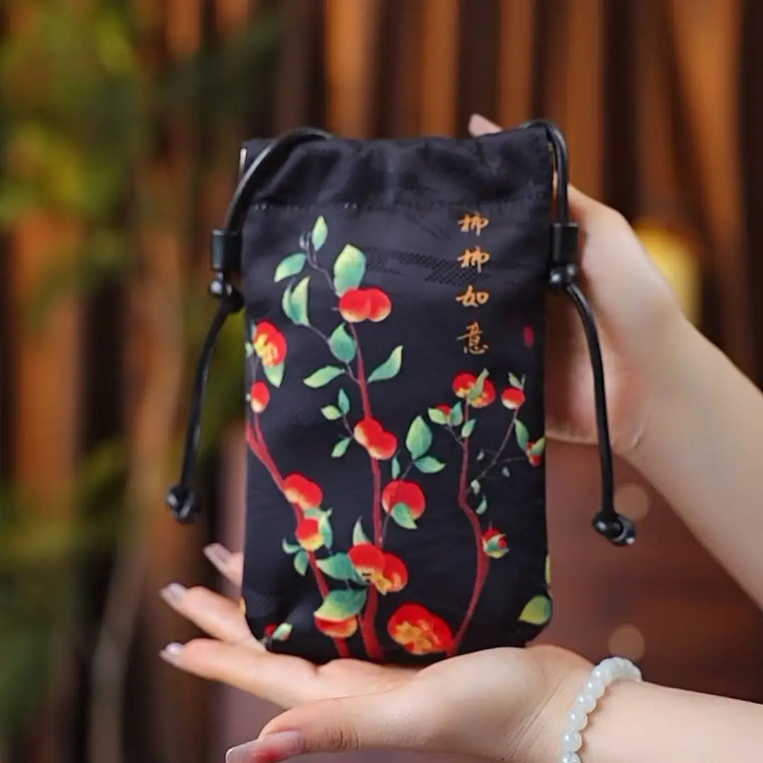 New Fashion Women's Crossbody Bag High End Phone Pouch Retro Storage Ladies Casual Chinese Style Bag Oxford Cloth Medium Hardnes
