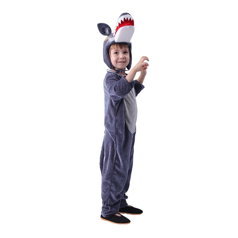 Halloween Cute Male’s Animal Forest Wolf Costume Unisex Pajamas Role Play Birthday Festival Performance Clothing Set