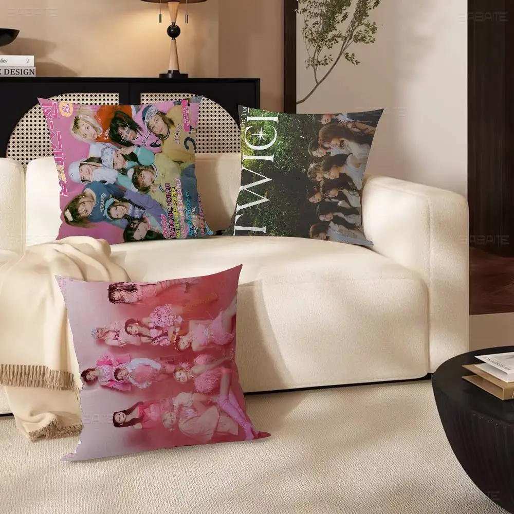 Kpop T-Twice وسادة هدية ديكور المنزل والمكتب وسادة غرفة نوم أريكة غطاء وسادة السيارة كيس وسادة #1