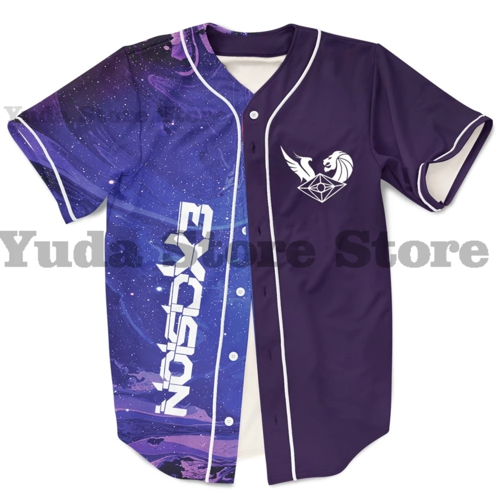 Marble Nebula Space Excision Illenium 7 Lions Slander Baseball Jersey