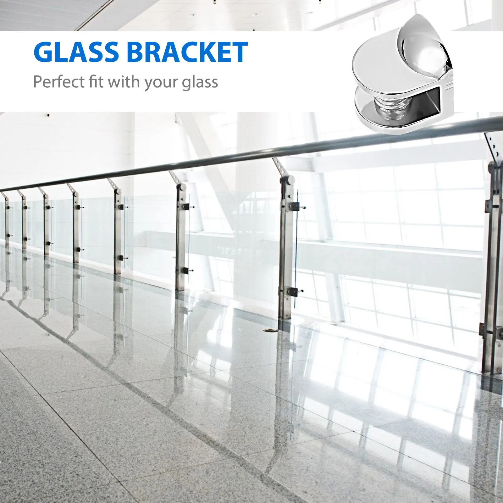 

8 шт. регулируемых кронштейнов из цинкового сплава для стеклянных полок толщиной 10 мм, для ванной комнаты, винных шкафов, витрин