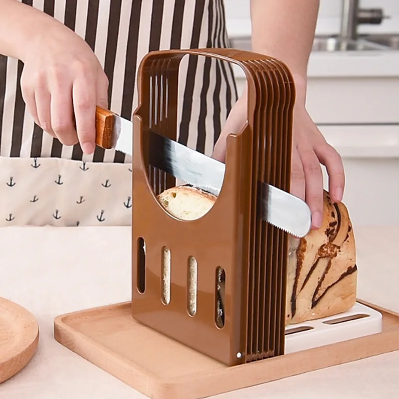 

Cut Toast Artifact Toast Slicer Sharding Machine Cut Toast Mold Bread Rack Cutting Box Toast Slicing Tool