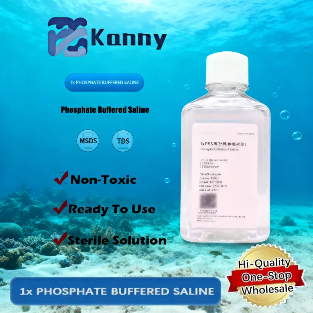 1x PHOSPHATE BUFFERED SALINE PBS Sterile Phosphate Buffer Solution for Laboratory and Biological Original Product