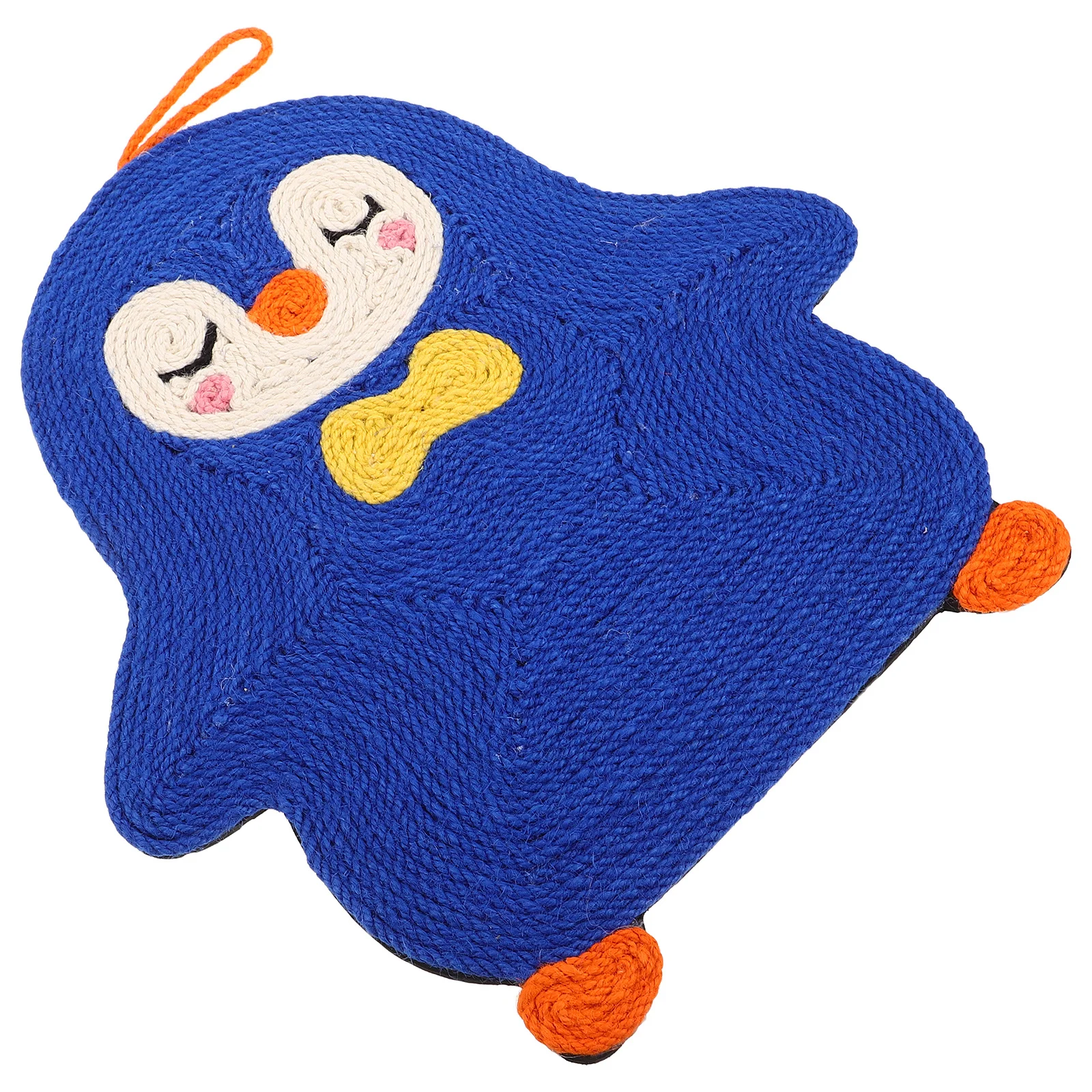 

Cat Scratching Mat Natural Sisal Durable Non-Slip For Furniture Protection Portable Penguin Shape Indoor Pet Floor Wall