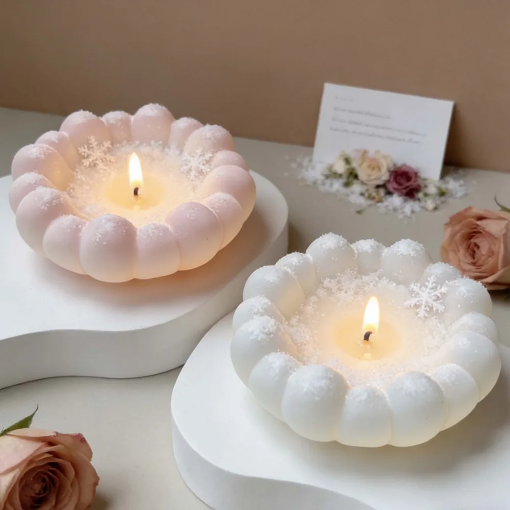 

Round Flower Bowl Silicone Molds DIY Handmade Candle Cup Plaster Cement Mold Flowerpot Jewelry Storage Plate Epoxy Resin Mould