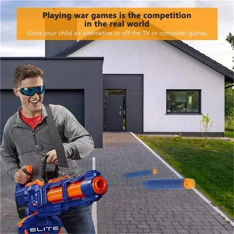 柔らかい青いEVAフォームダーツ,子供用の中空ダーツ,nerf用の詰め替え弾丸,エリートシリーズ,銃の付属品,7.2x1.3cm, 50個