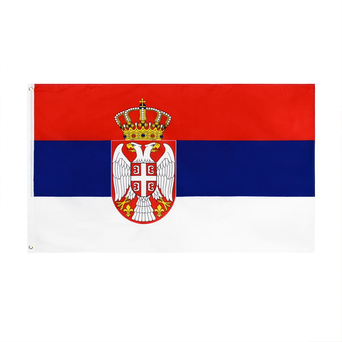 60x90cm 90x150cm 120x180cm Serbia Flag National Tapestry Polyester Banner With Brass Grommets For Wall Decor