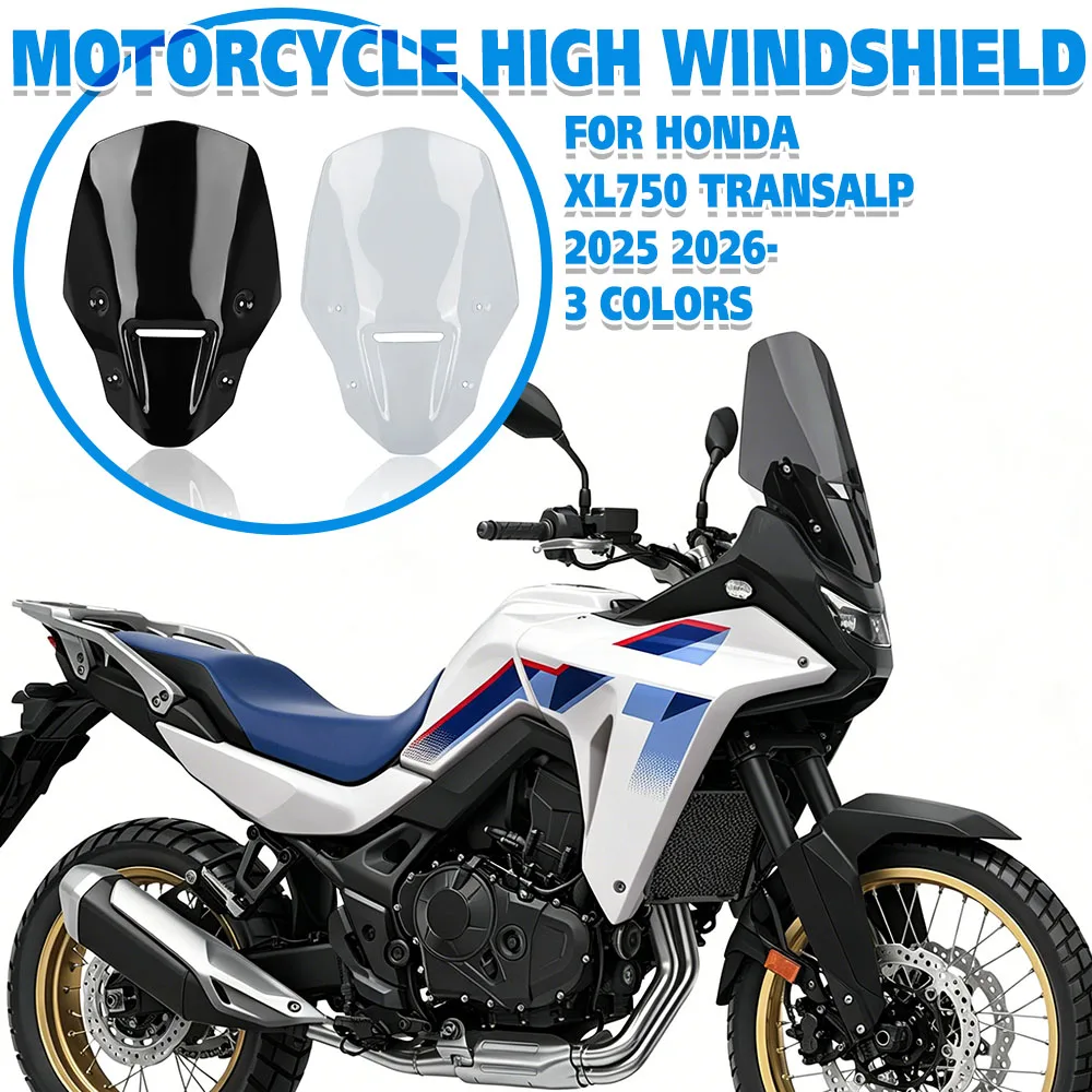 Parabrezza XL 750 Touring ad alta protezione per HONDA XL750 TRANSALP 2025-2026 - Visiera a doppia bolla deflettore antivento accessorio moto