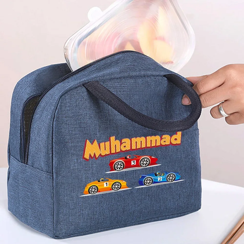 شخصية التخصيص اسم معزول حقيبة الغداء في الهواء الطلق معزول حقيبة حفظ الطعام نزهة التخييم حقيبة بينتو دائم