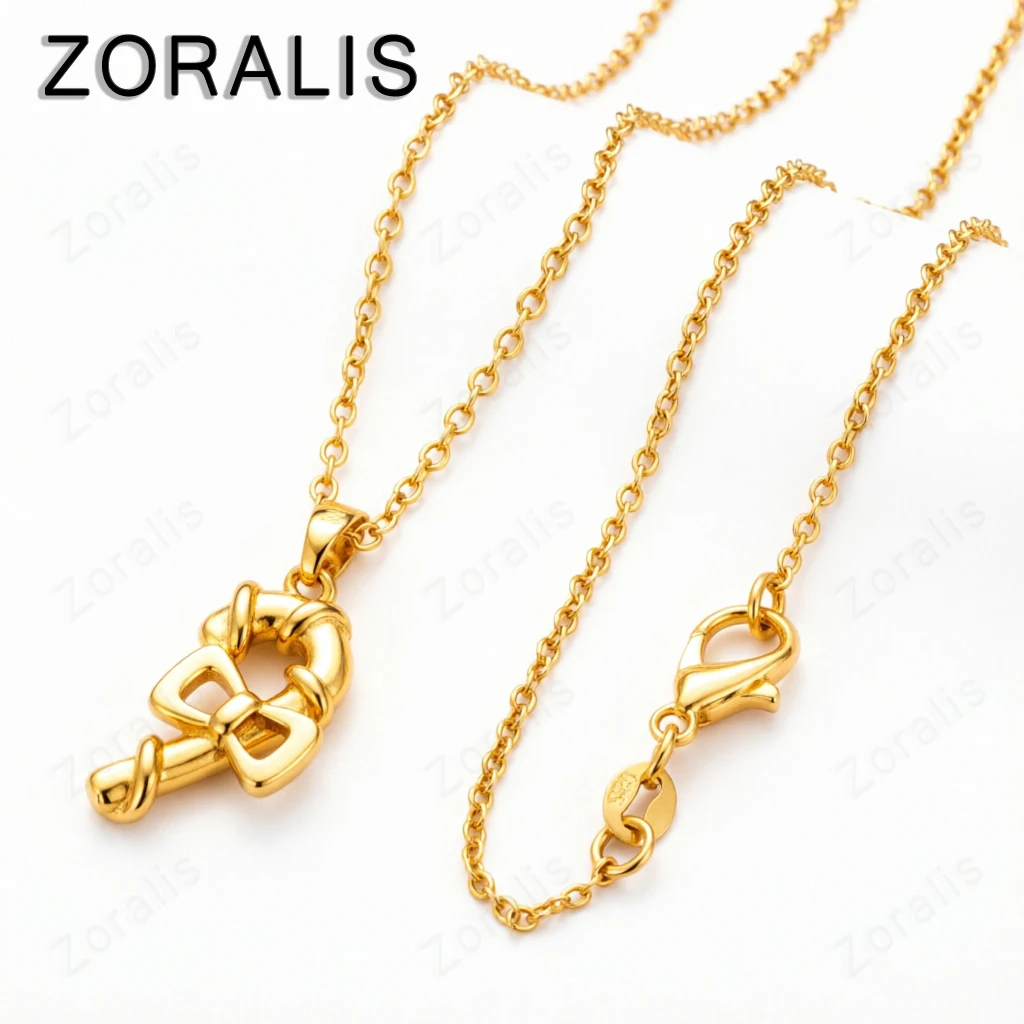 Collier avec pendentif en forme de canne à sucre en or 18 carats pour femmes, bijoux de mode pour fête, mariage, cadeaux d'anniversaire