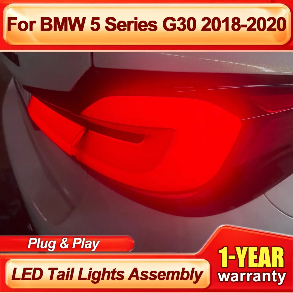 2 шт./компл. для BMW 5 серии G30 2018 2019 2020 автомобильные аксессуары светодиодные задние фонари задние фонари DRL Plug and Play мигающий руль 2 шт./компл. для BMW 5 серии G30 2018 2019 2020 автомобильные аксессуары светодиодные задние фонари задние фонари DRL Plug and Play мигающий руль