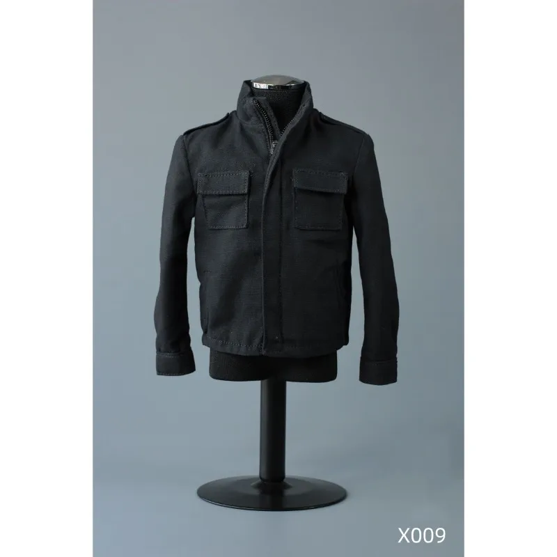 

X009 1/6 Scale Male Soldier Coat Workwear Jacket with Pockets Clothes Model for 12-inch Action Figures Body Doll Decoration