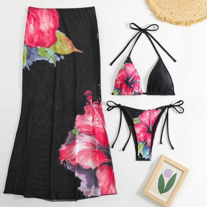 

2026 сексуальный комплект бикини из 3 предметов, женский купальник, женский купальник из трех предметов, пляжная одежда для купания, купальные костюмы, бразильское бикини, купальщица в бассейне