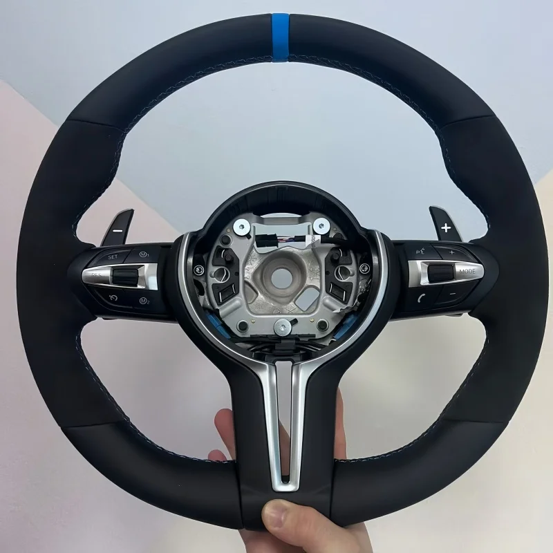 

For BMW Wholesale High Quality Perforated Suede Leather Steering Wheel Fit 3/5 Series M3 M5 M6 F10 F20 F30 F90 F01 F02