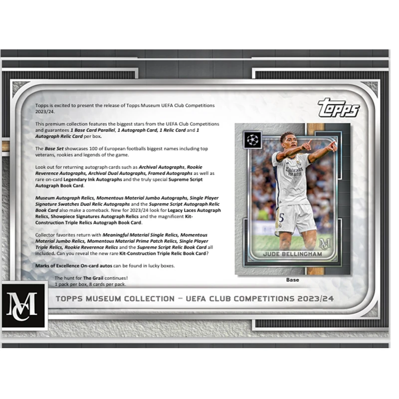 2023-24 مجموعة متحف Topps لكرة القدم UCL كريستال بريميوم لكرة القدم كريستال متحف الحرب الأوروبية ستار كارد صندوق بطاقة #6