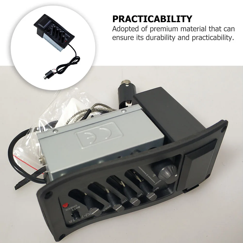 

4 -Band Guitar Pickups Instruments Ukulele 4-Band EQ Plastic Piezo Equalizer Accessory