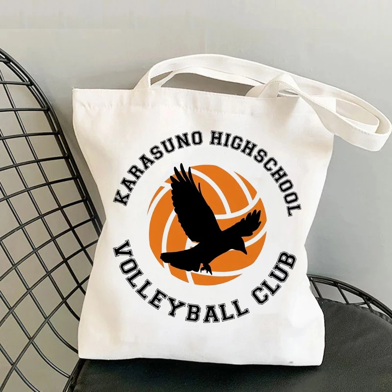 Nowe torby na ramię torby płócienne Haikyuu z nadrukiem Anime torby Crossbody dla kobiet urocza torba podróżna o dużej pojemności