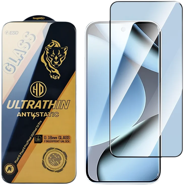 1 à 5 pièces, film de protection d’écran HD pour Google Pixel 10 Pro, verre trempé pour Google Pixel 9 Pro, transparent, anti-rayures, bordure noire.