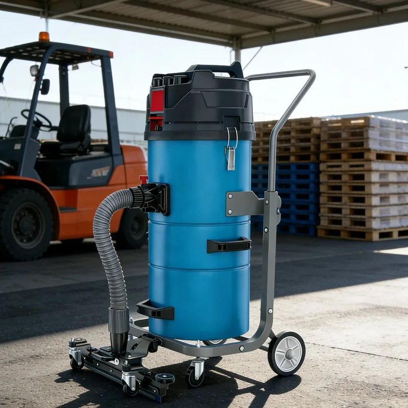 TJ5400FP Small Industrial Electric Vacuum Cleaner 5400W High Suction Power Stainless Steel Dust Collection for Garage