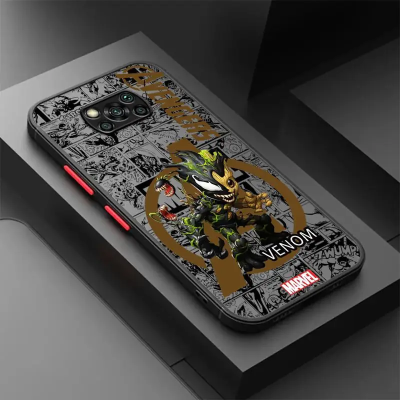Funda de Marvel para Xiaomi, carcasa de Deadpool, Spiderman, Poco X3, NFC, 11T Pro, 11 Lite, 5G, 10T, 9T, 12T, 13, 14, X4, X5, F3, M5, C40