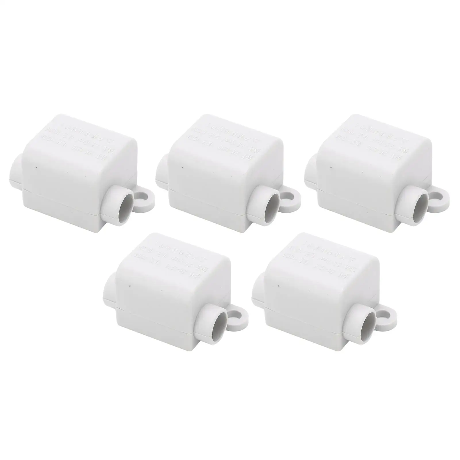 5Pcs High Power Brass Wire Splitter Connector 1-to-2 Terminal Block, 1000V 100A Quick Wiring Solution