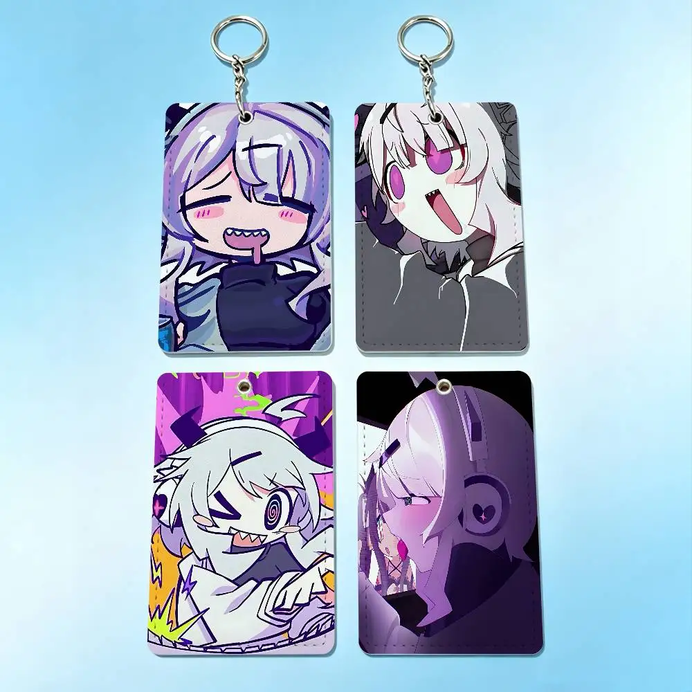 

Y-Yunyun Syndrome Qtie Card Holder Men And Womenn Universal Antirust Keychain Learther Access Drop Key Tag Ring