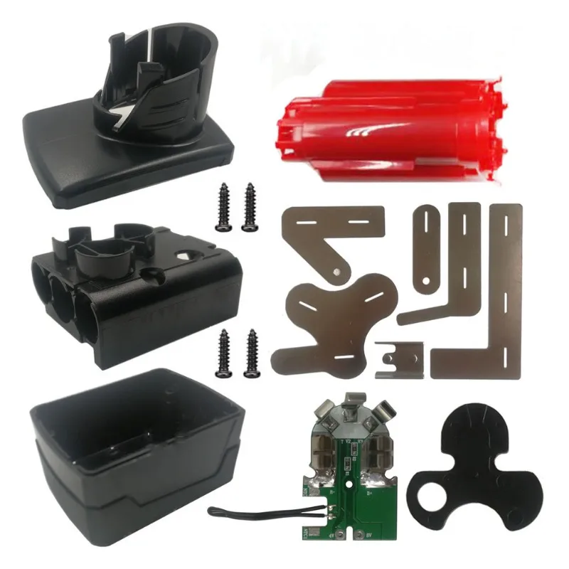 Obudowa plastikowa HAKSINKY M12 na PCB do akumulatora Milwaukee 12V 10.8V 3.0Ah 6.0Ah 48-11-2411 Li-Ion, obudowa na 9/6/3 ogniwa 18650 Li-ion — zdjęcie produktu 4