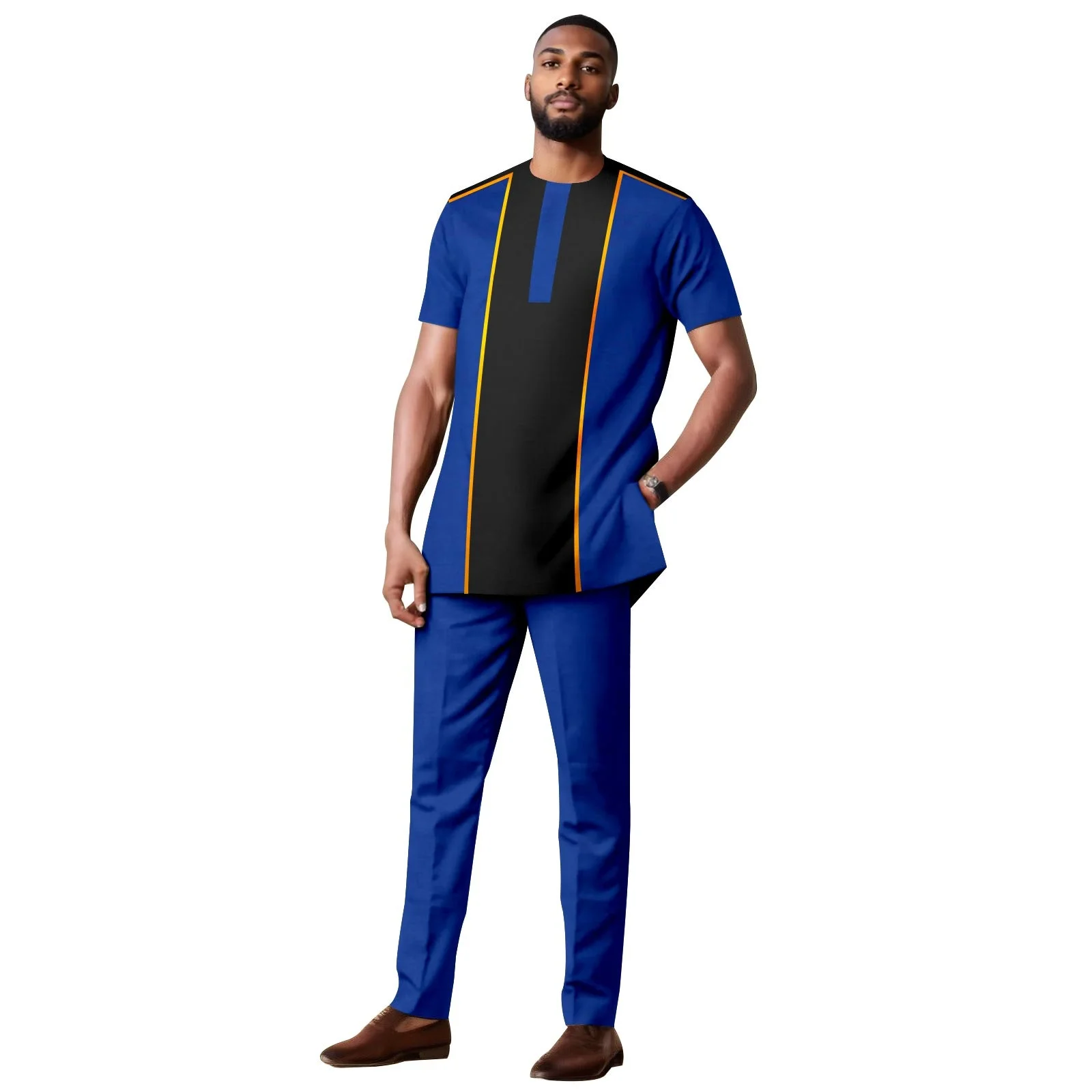 2024 Summer Sports Set Men's Short Sleeve T-shirt+Pants 2-piece Set Men's Oversized Size 3D Printed Pants Set