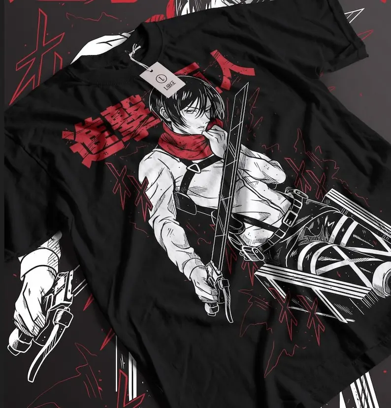 

Anime Vintage Special T-shirt Unisex, Manga Black Swordsman, Skull Knight, Graphic Tee, Manga Sh