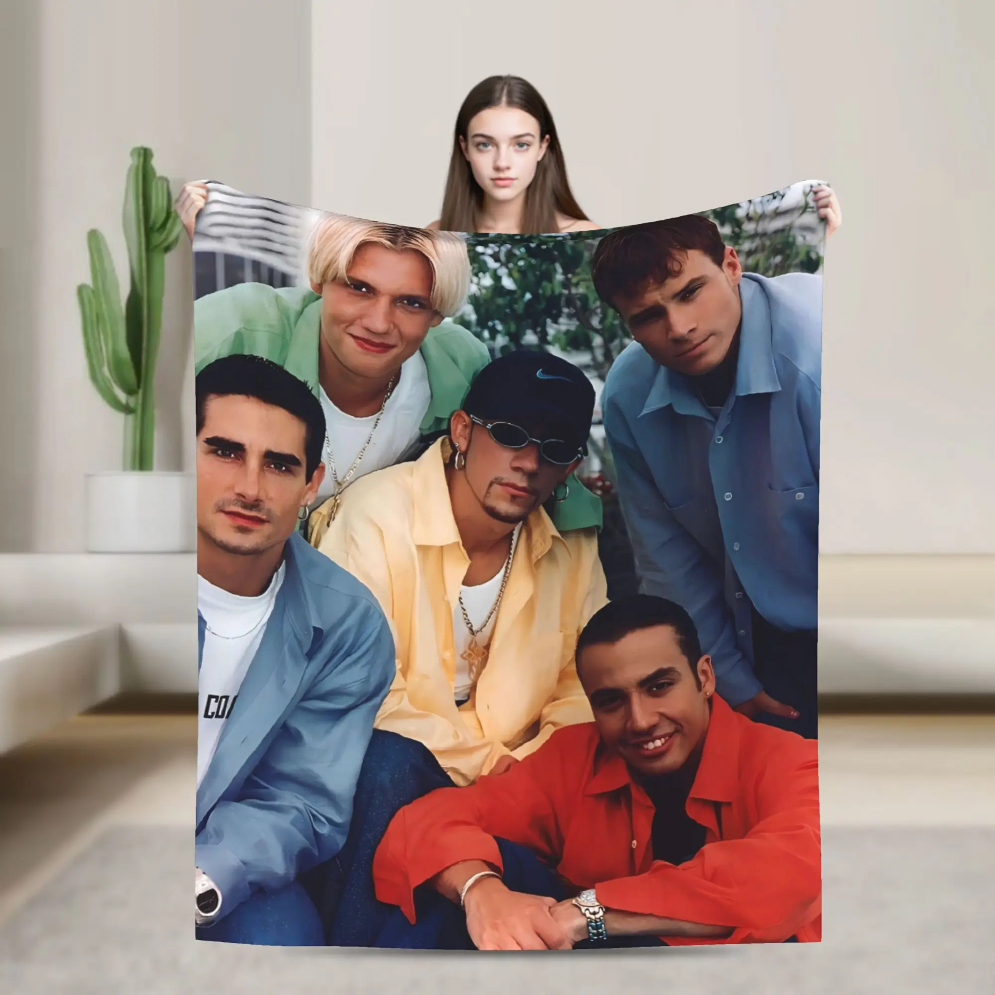 

Backstreet Boys Warm Soft Blanket 2025 New Travel Plush Throw Blanket Comfortable Couch Chair Flannel Bedspread Sofa Bed Cover