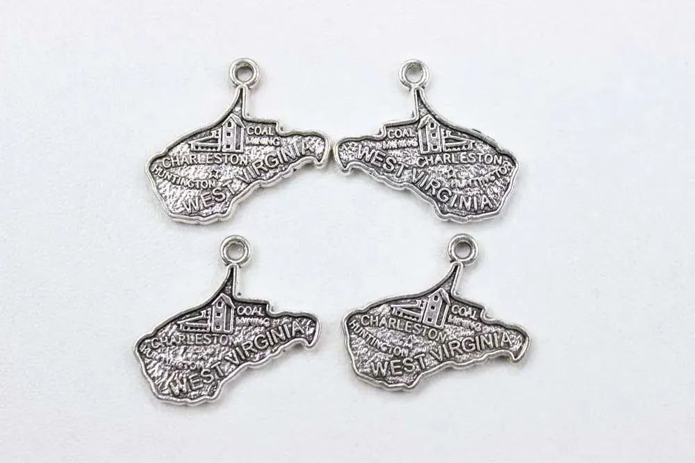 10Pcs/Lot Charm Map For Each Country For Earring Bracelet Key Chain Diy Jewelry Making Finddings Accessories