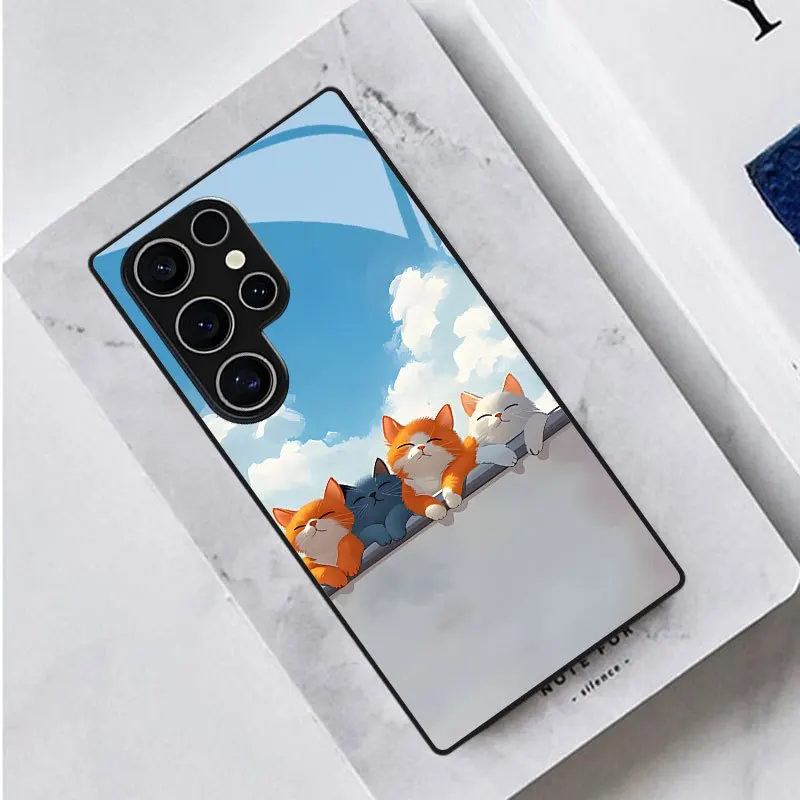 

Exquisite luxury High-end PhoneCase Glass TPU PhoneCase for Samsung Galaxy S26 S25 S24 S23 S22 S21 FE,Ultra,Plus Dropresistant