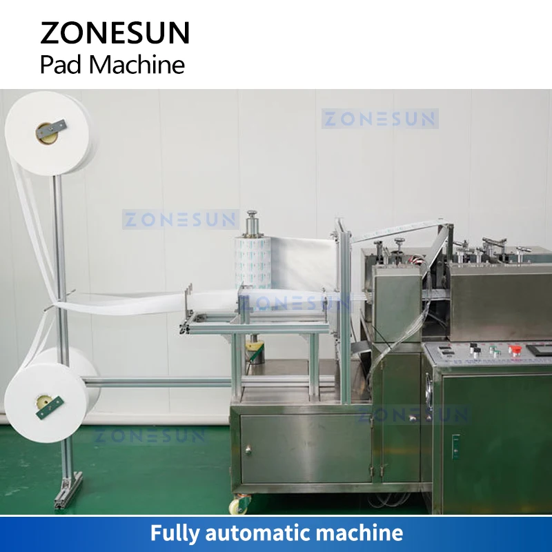 ZONESUN Involucro automatico a flusso orizzontale Pre imballaggi per alcol Attrezzatura per macchine confezionatrici ZS-ZMJ1