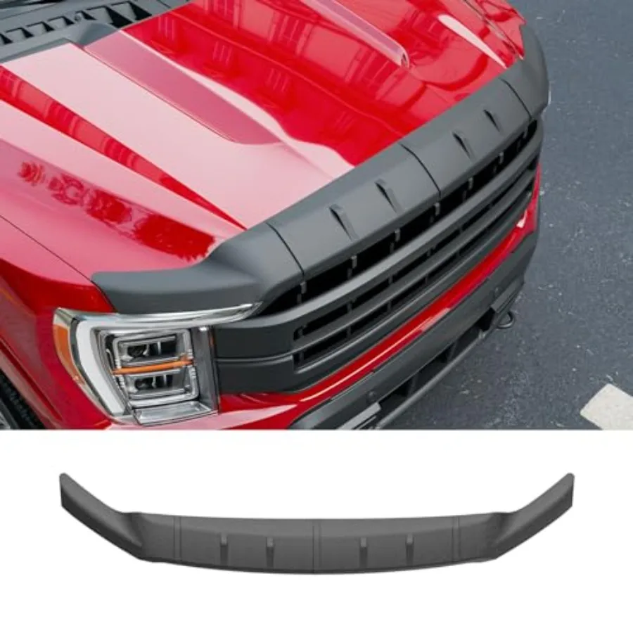 

Hood Protector Compatible with 2021-2026 Ford F150 XLT/XL/STX/Lariat Hood Deflector TPE Shield Replacement for 2021 2022 2023 2