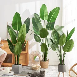 Large Artificial Banana Tree, Green Plant, Potted Plant, Living Room, Indoor, Home, Garden, Window, Floor, Bonsai Decoration