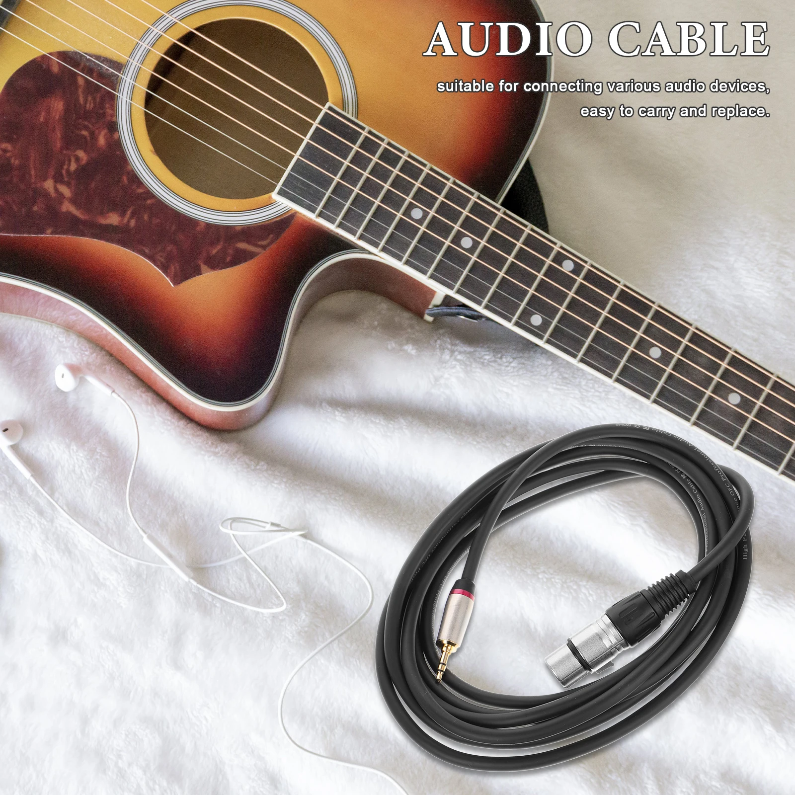

3-Pack Mini Xlr Female Audio Cable Trs To Xlr Adapter Stereo Plug Connector For Headphones Professional Studio Equipment Durable
