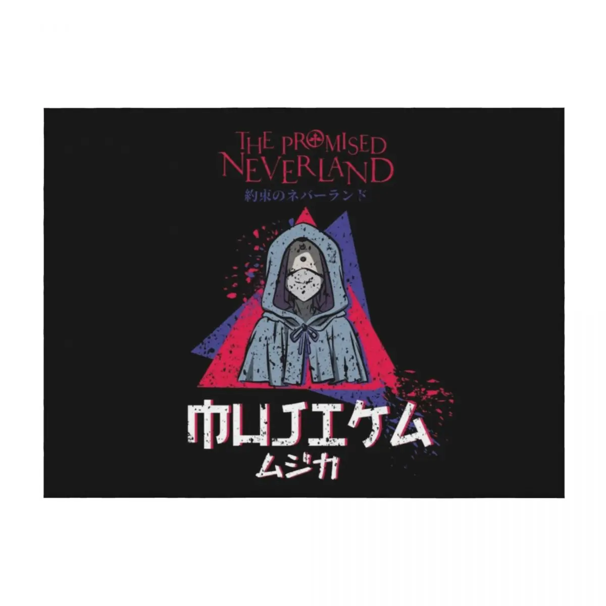 

THE PROMISED NEVERLAND: MUJIKA (GRUNGE STYLE) Throw Blanket Sofa Quilt Bed covers Hair Soft Plaid Blankets