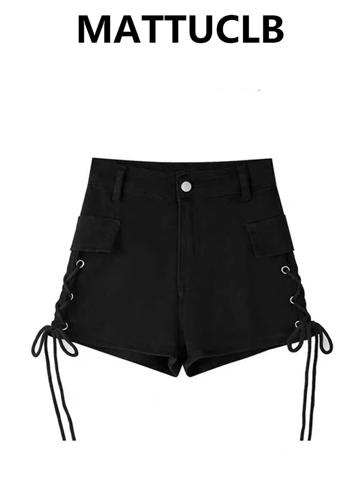 

Summer Women Abi Y2k Streetwear Gyaru High Waist Denim Shorts Stretch 2000s Japanese Harajuku Jean Hot Pants Korean Shoujo Kpop