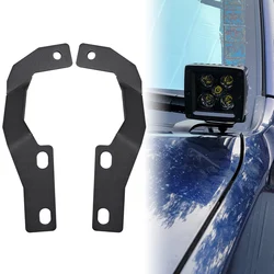 LED Light Hood Mount Bracket For Toyota 4Runner 2010-2023 Off-Road Spotlight Fog lights Holder Engine Hood Ditch Light Brackets