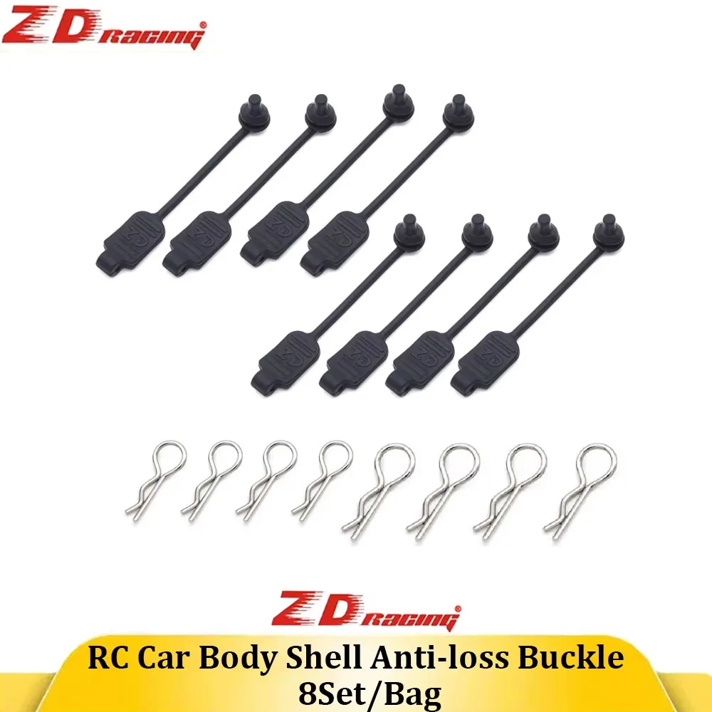 ZD Racing RC Car Body Shell Metal R Clips Flexible Rubber Retainer For 1/12 1/10 1/8 1/7 RC Car Shell Anti-loss Buckle 8301