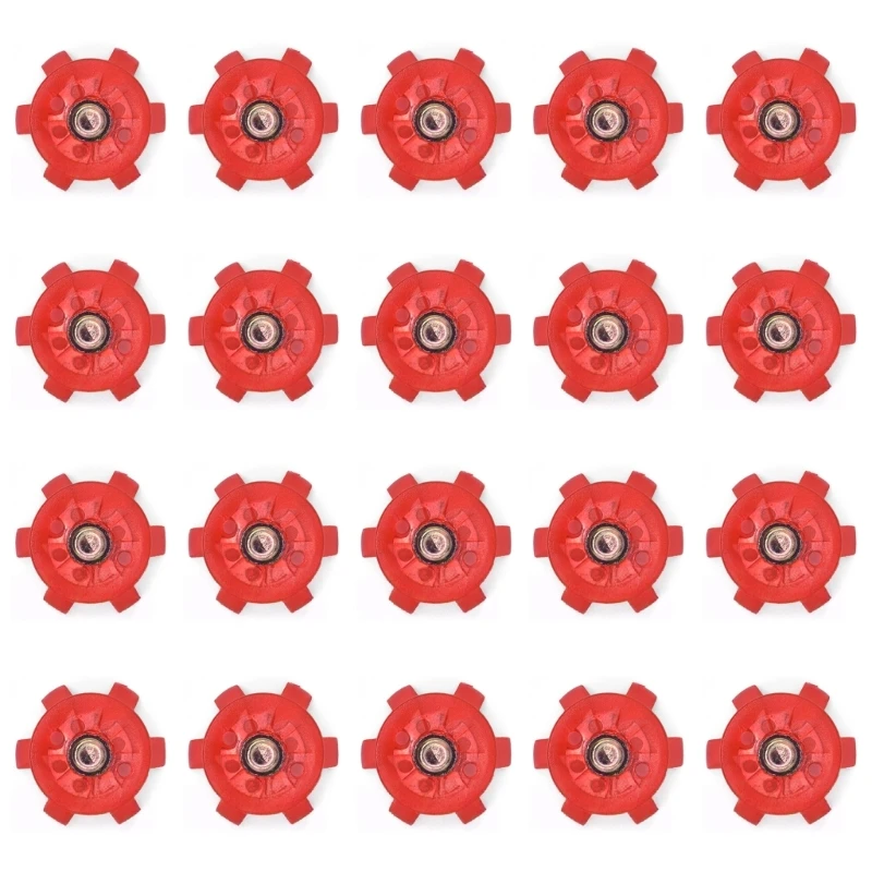 652D 20Pcs Golf Shoes Spikes Cleats Nonslip Golf Spikes Pin Replacement Studs Fast Twists Turn Screw Studs Easy to Install