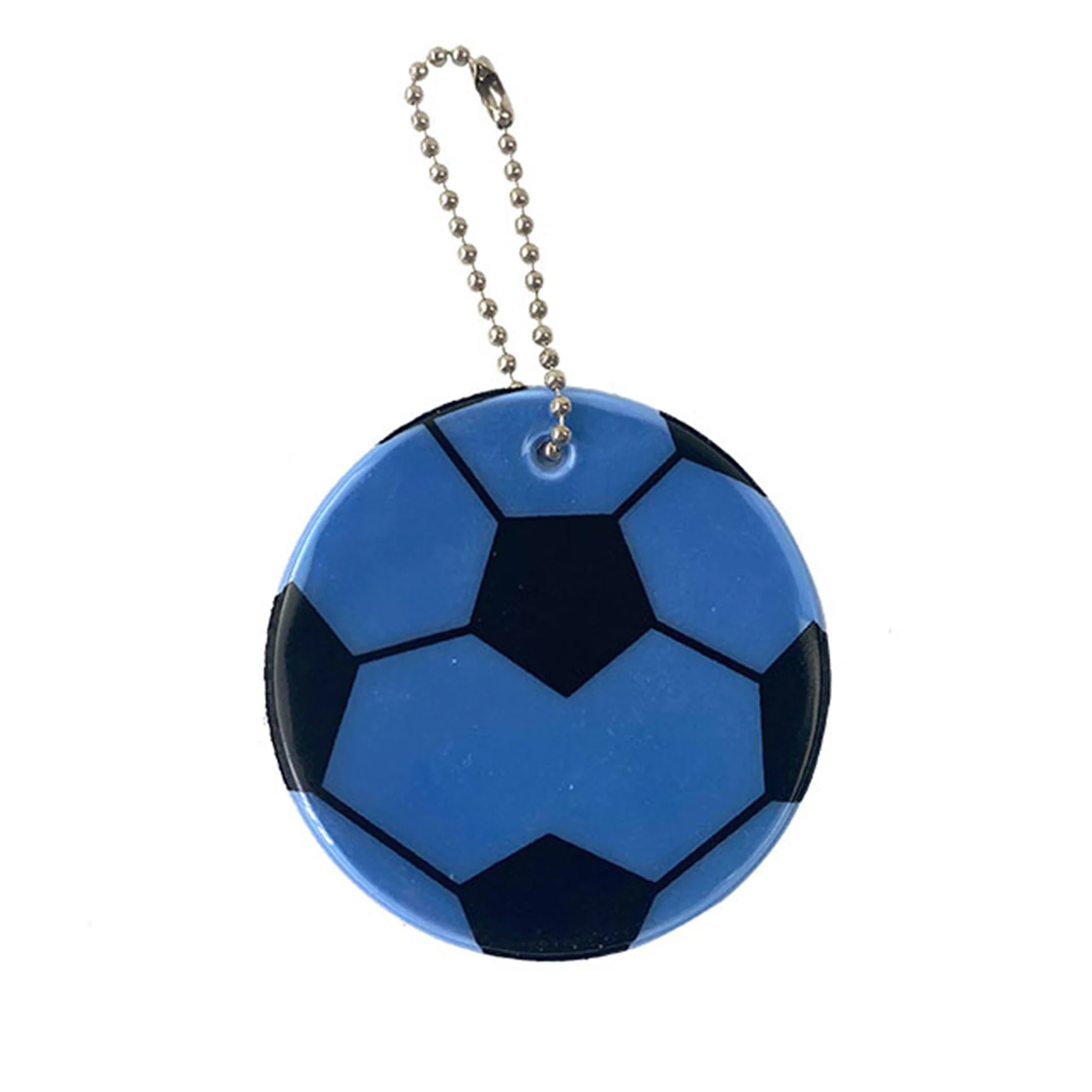 Football Reflective Keychain for Kids Night Safety Key Chain for Bags Backpack Pendant Reflector for Things Traffic Security