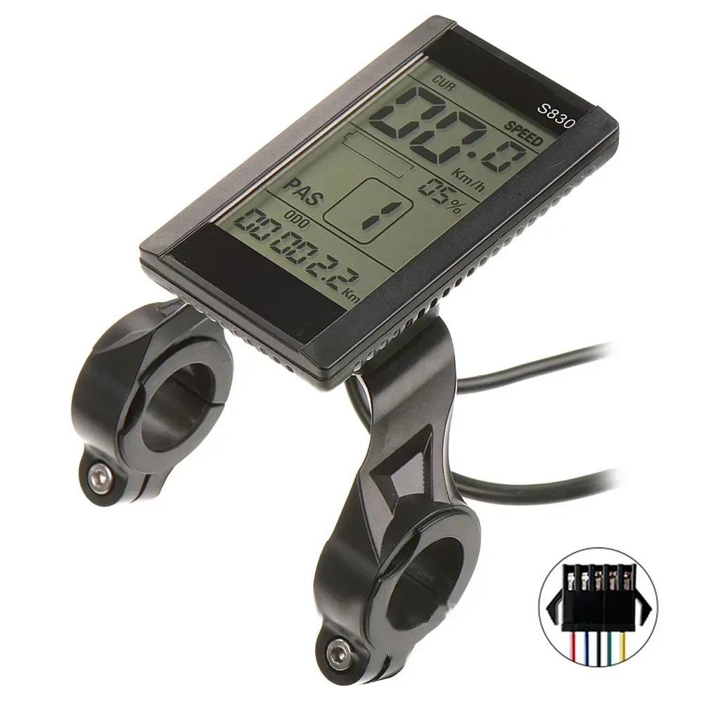 EBike Scooter S830 Display LCD Display impermeabile 24V 36V interfaccia SM facile da usare varietà di funzioni