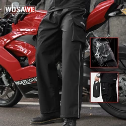 WOSAWE Reflective Impermeable Raincoats Women/Men Rain Pants Outdoor Waterproof Trousers Motorcycle Fishing Camping Rain Pants