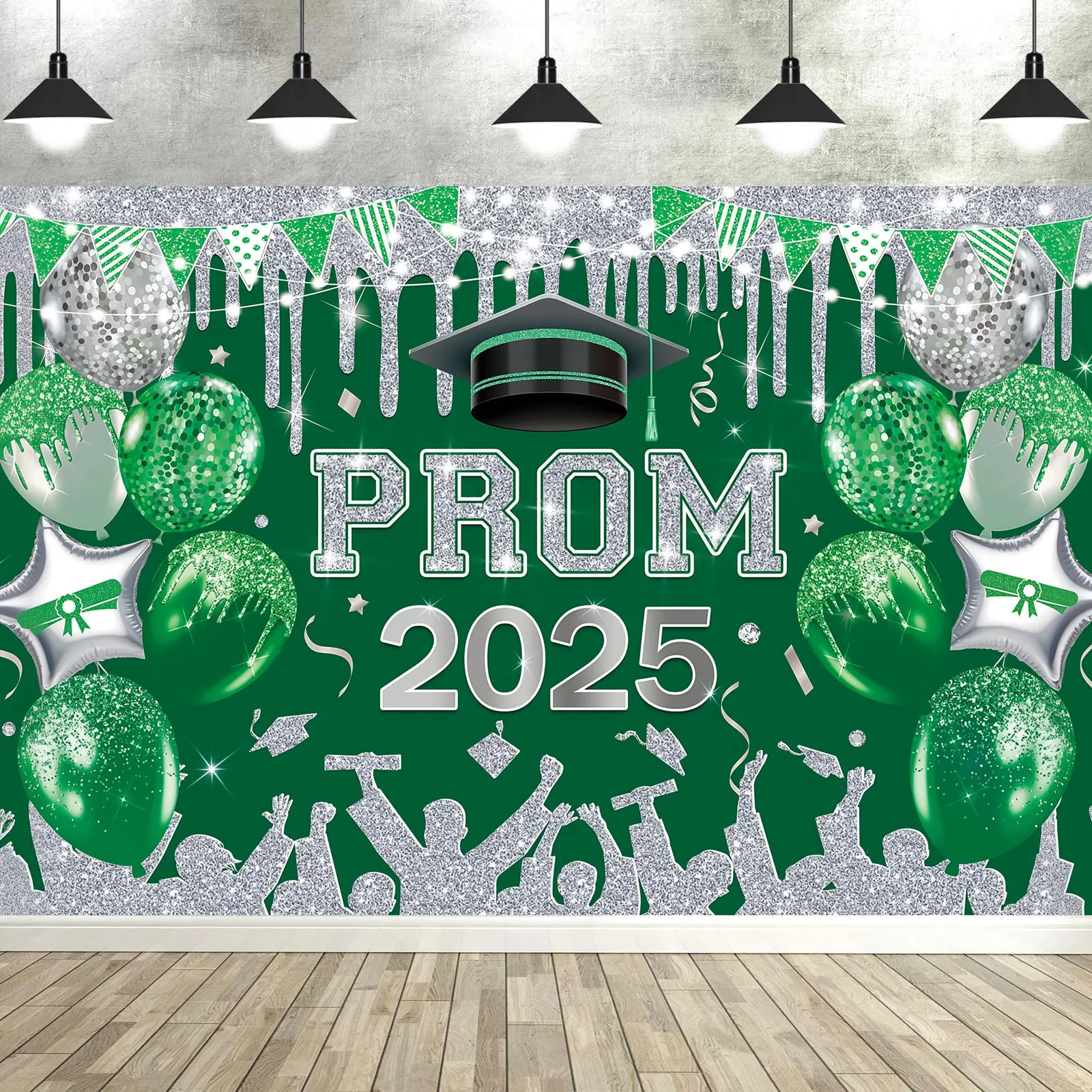 Congrats Grad Banner Congratulations Backdrop Graduation Decorations 2025 Photographic Studio Photo Backgrounds