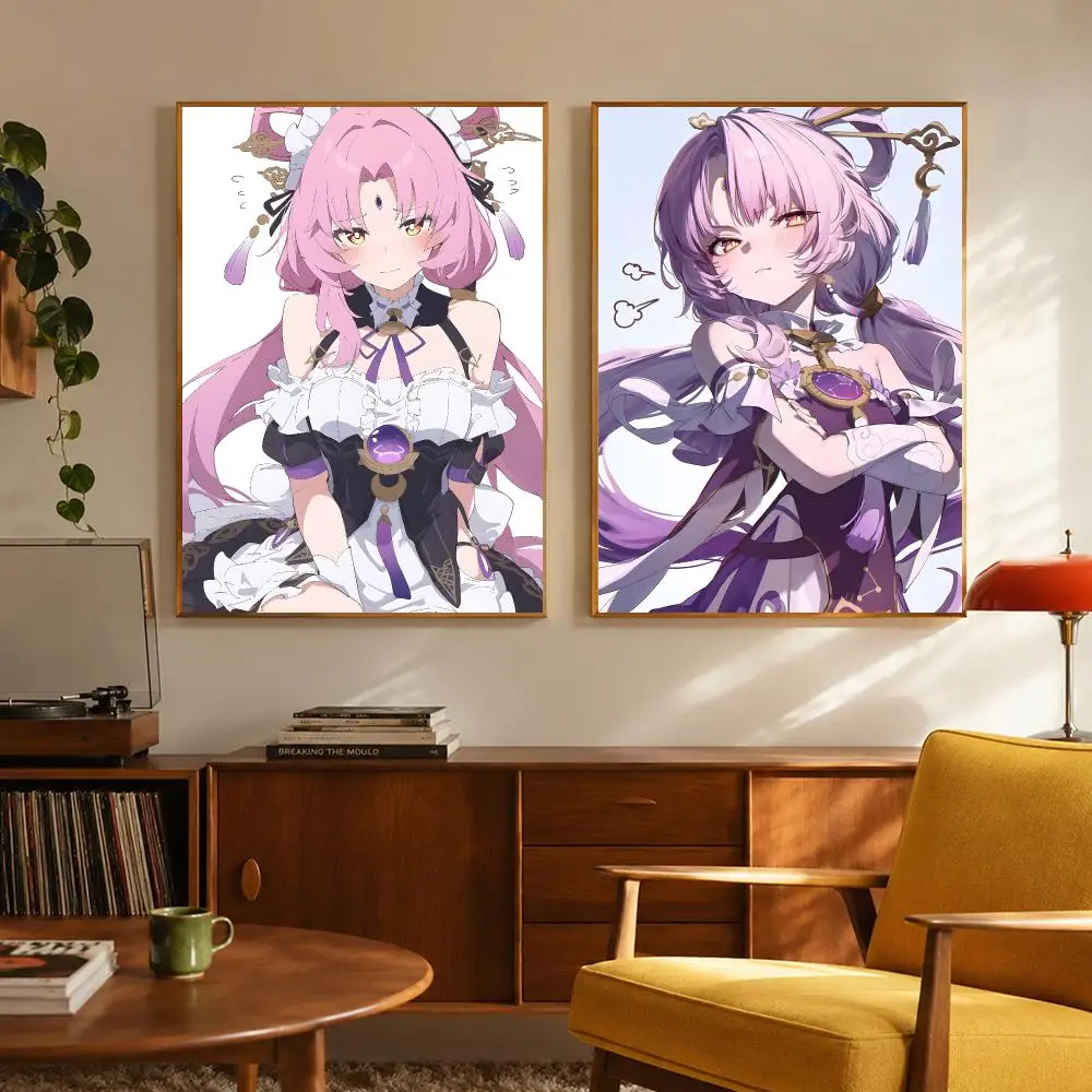 Game Character Honkai Star Rail Fu Xuan Poster Digital Solvent Print Waterproof PP Fade-Resistant Wall Art Room Decor Gift