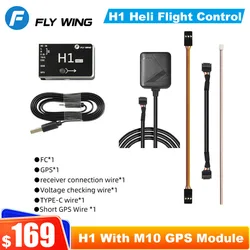 FLY Wing H1 RC GPS Helicopter Flight Control 6 CH Flybarless Gyro System M10 GPS Module For FW450L ALIGN SAB Scale Helicopter