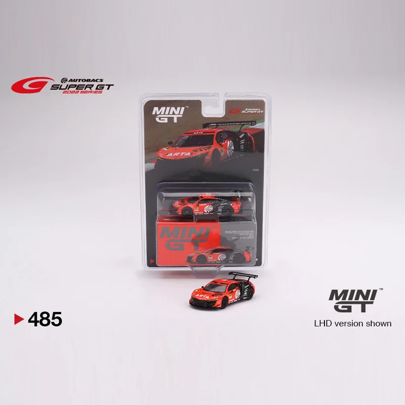 

TSM MINI GT 1:64 #485 Honda NSX GT3 EVO22 No.55 Арта 2022 серии Super GT литые модели гоночных автомобилей детские игрушки в подарок