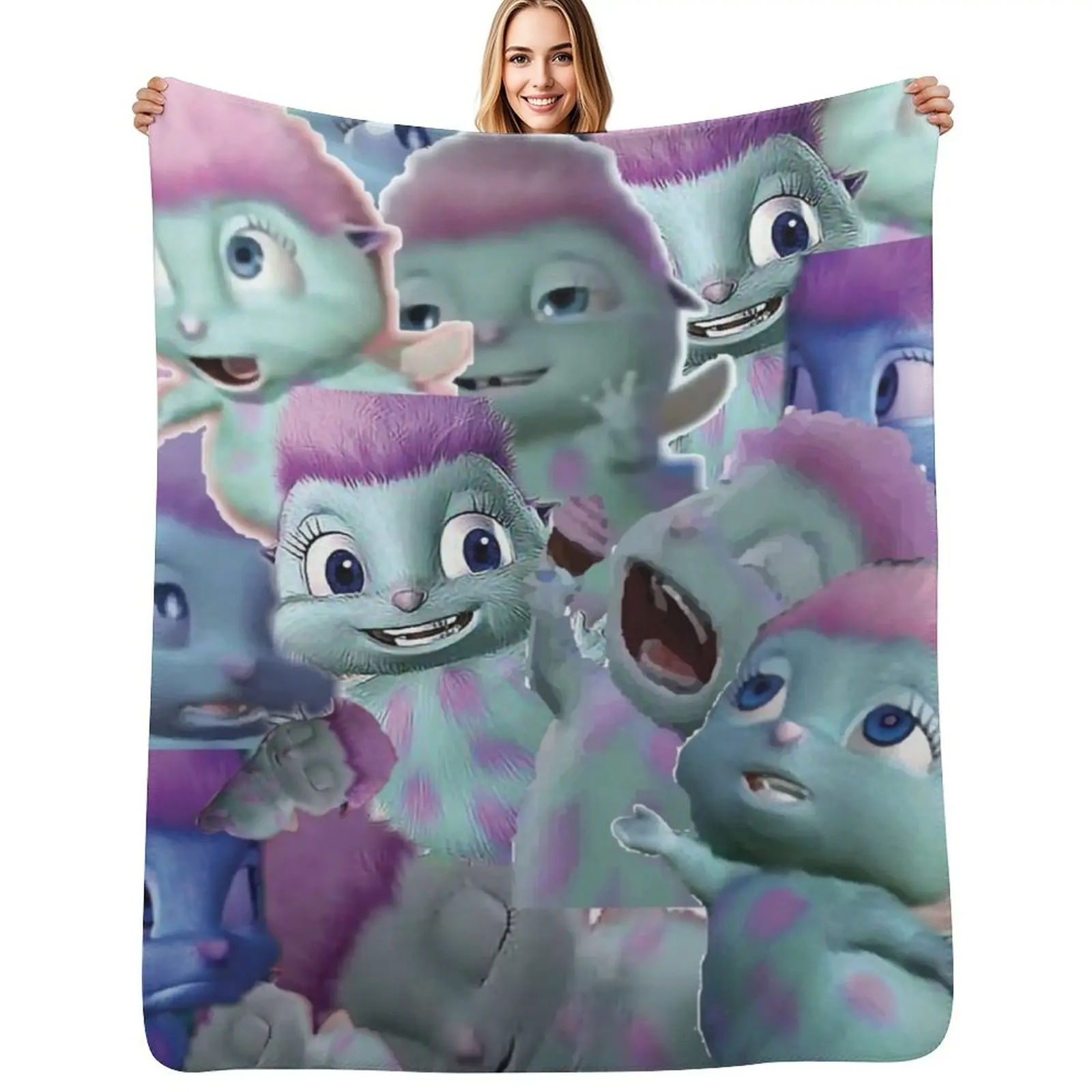 

Bibble Collage Throw Blanket All Season Lightweight Soft Blanket for Bed